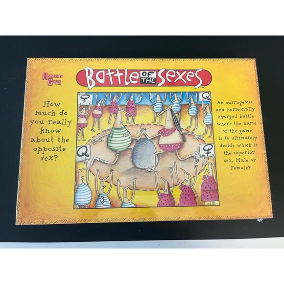 New! Sealed Battle of the Sexes Board Game. Vintage 1997 University Games Party - Picture 1 of 4